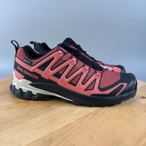 Salomon XA Pro 3D V9 GTX Womens Size 7 Hiking Shoes Wanderlust Red Waterproof - Picture 1 of 9